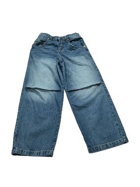We The Free Twin Flame Mid Rise Cropped Wide Leg Jeans Size 25 NWOT